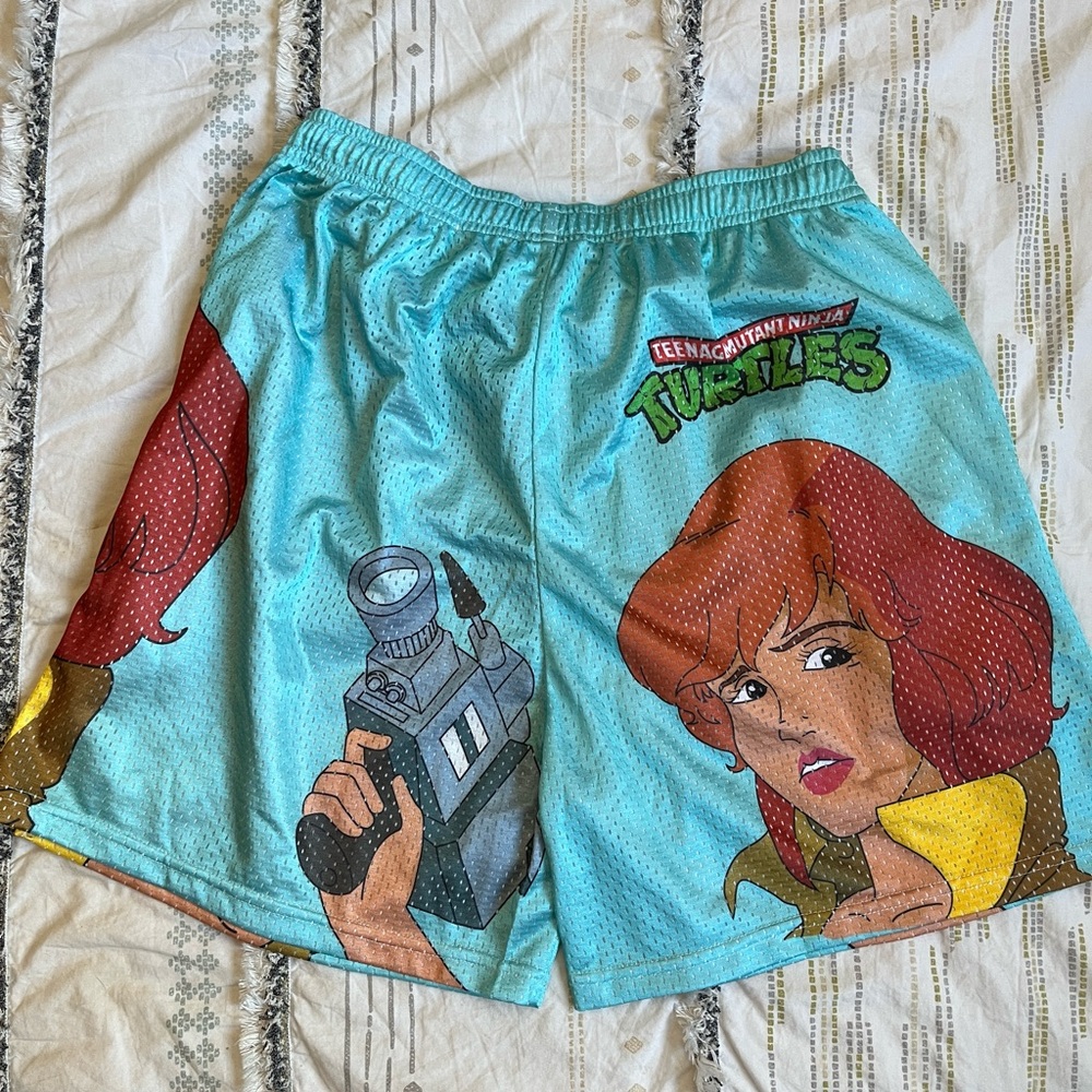 Chalk-Line Nickelodeon TMNT Retro Shorts Medium
